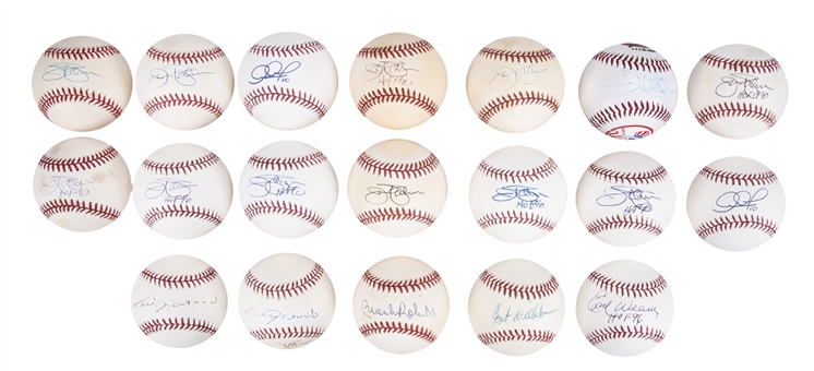 Lot of (19) Baltimore Orioles Greats Signed Baseballs Including Earl Weaver, Jim Pamer, Adam Jones, Brooks Robinson, Luis Aparicio and Hoyt Wilhelm (JSA Auction LOA)